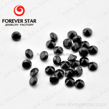 Round Natural Black Sapphire Stone for Jewelry wholesale